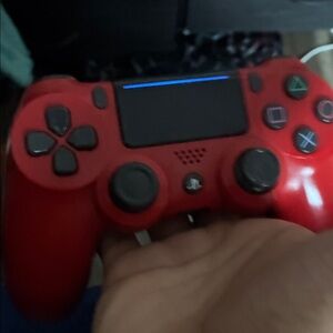 Red Wireless Game Controller